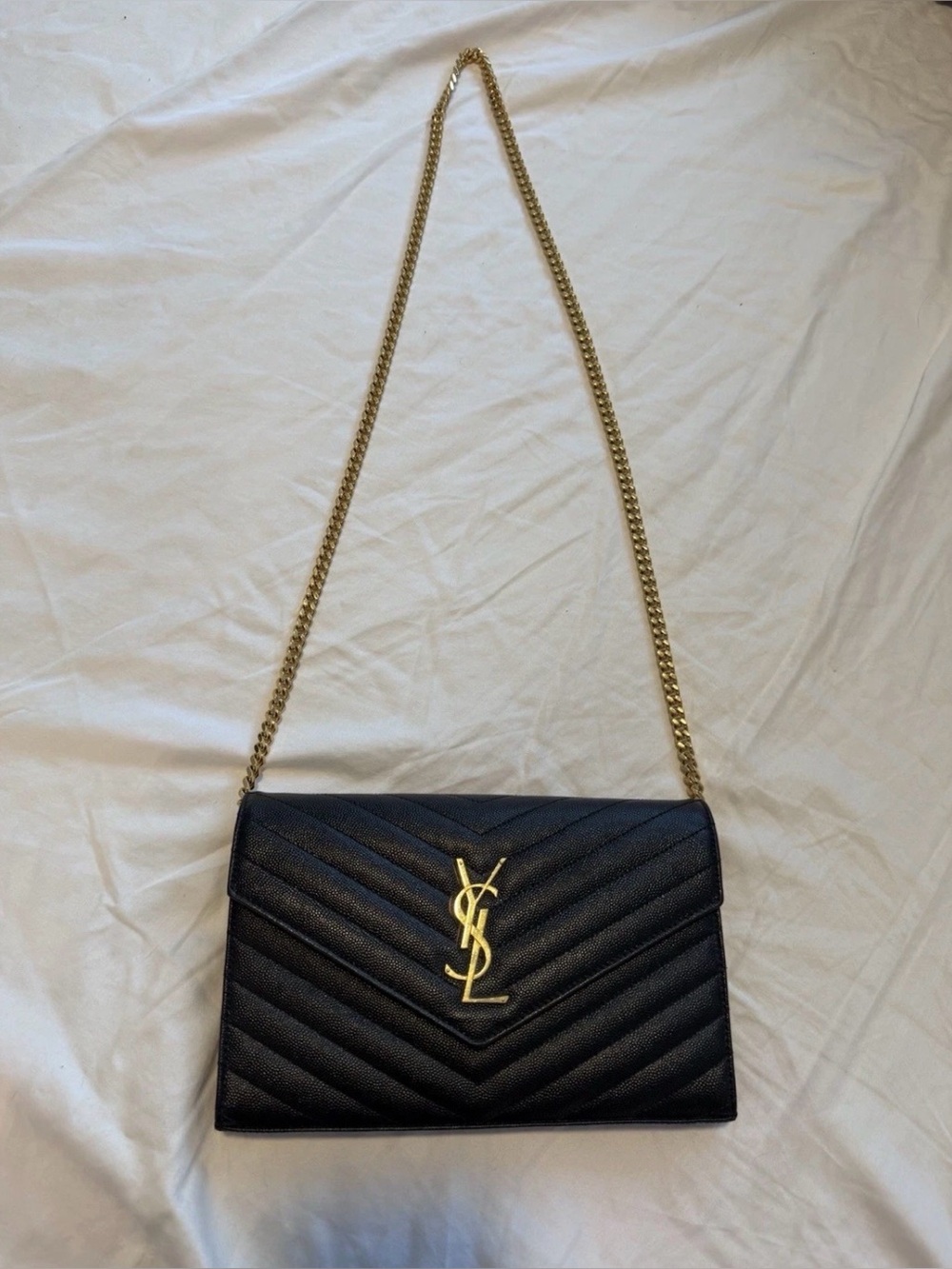 Saint Laurent YSL Cassandre Matelasse Clutch shoulder bag
